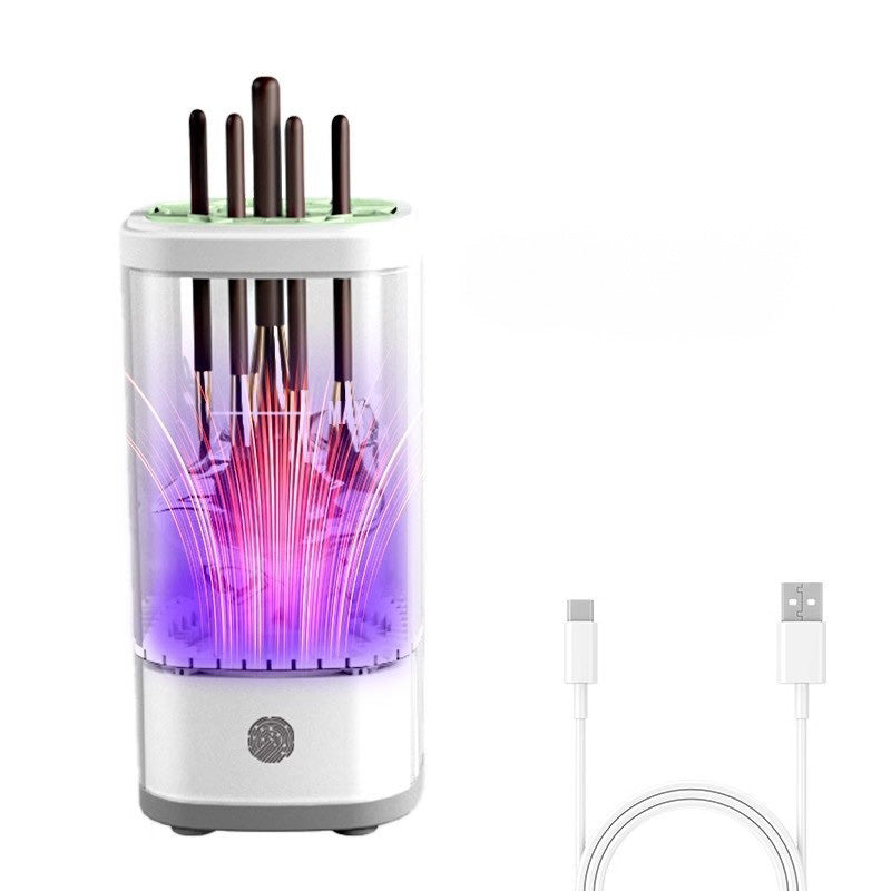 Nettoyeur sécheur automatique pour pinceaux de maquillage