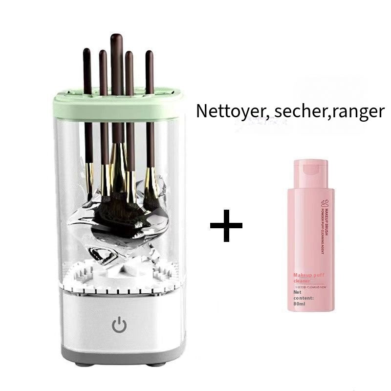 Nettoyeur sécheur automatique pour pinceaux de maquillage