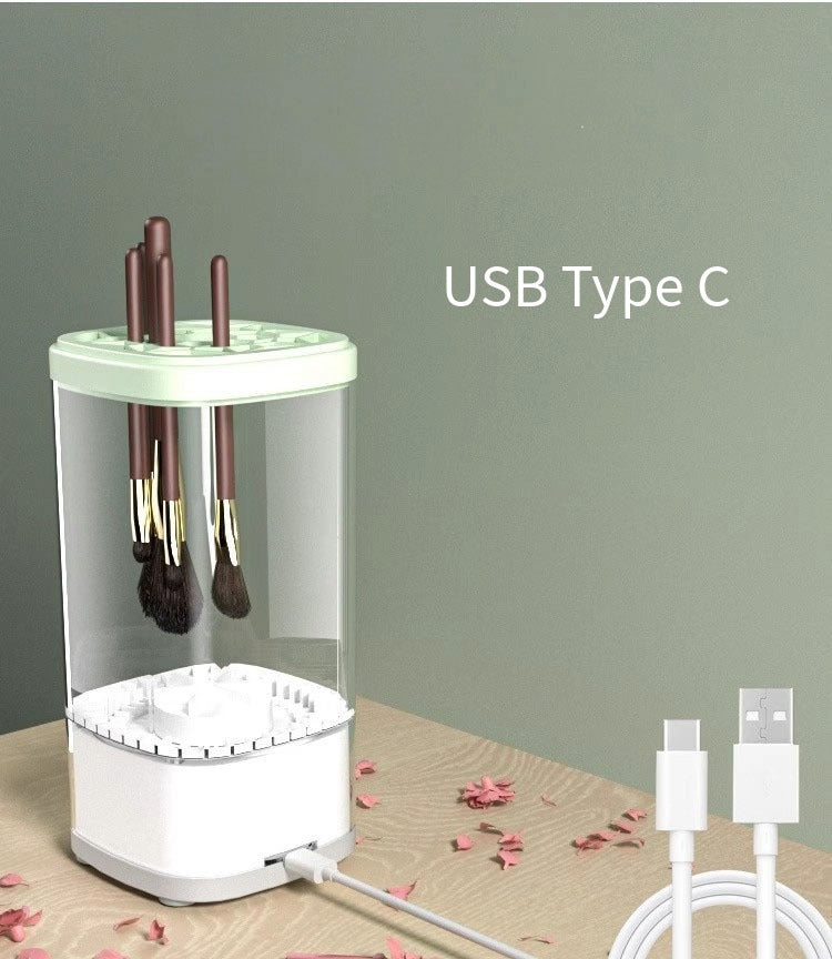 Nettoyeur sécheur automatique pour pinceaux de maquillage