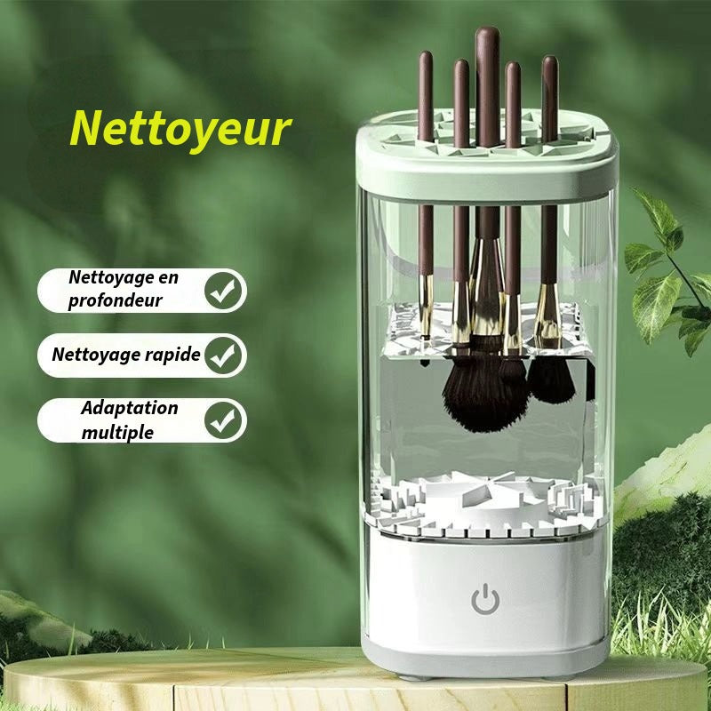 Nettoyeur sécheur automatique pour pinceaux de maquillage